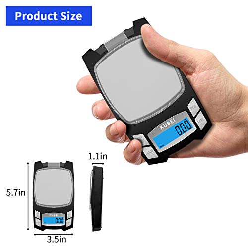 Kubei Rechargeable Digital Pocket Scale 500G/0.01G, Mini Electronic Jewelry Scale, Portable Food Scale Jewelry Gram Scale, Small Milligram Scale With Lcd Display #TOP4