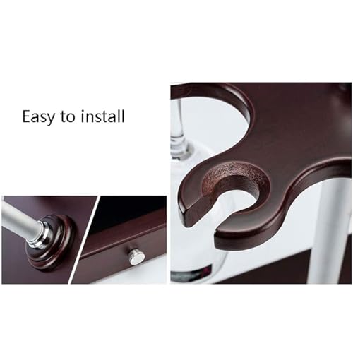 Soporte para botellas de vino de madera maciza miniatura 6