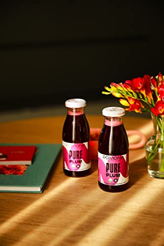 Pomona Organic Plum Juice (Pack of 12), Cold Pressed USDA Organic Juices, 100% Plums, No Added Sugar, Not From Concentrate, Vegan, Kosher, Non GMO, Pasteurized, 8.4 oz Glass Bottles - Thumbnail 4