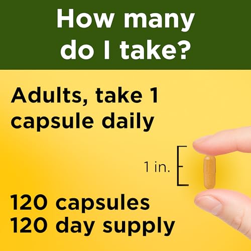 Nature Made Turmeric Curcumin 500 mg, Herbal Supplements, 120 Capsules - image 4