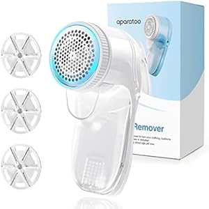 Fusselrasierer Elektrisch, Tragbarer Elektrischer Flusenentferner mit USB wiederaufladbar, Fusselentferner mit Austauschbare 6-Blatt-Klinge für Kleidung, Pullover, Möbel, Wolle, Teppich