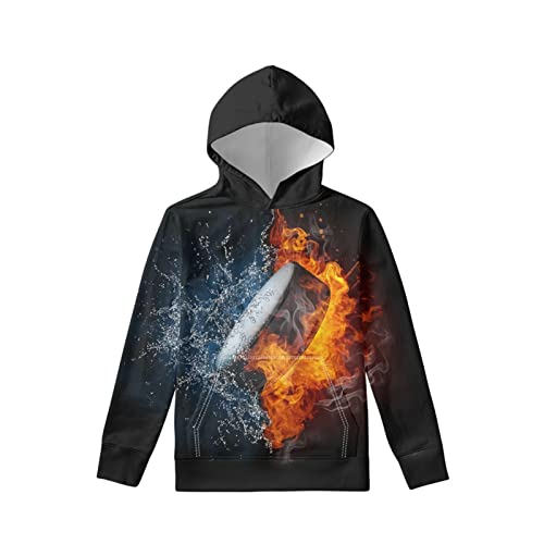 For U Designs Pullover Sweatshirts For Kids Youth Boys Ice Hockey Printed Warm Winter Hoodies With Pocket 6-16 Years #TOP9