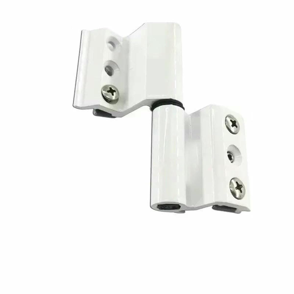 1Pc Insulation Broken Bridge Folding Hinges Aluminum Alloy Door and Window Broken Bridge Hinge Furniture Hardware-White-Left
