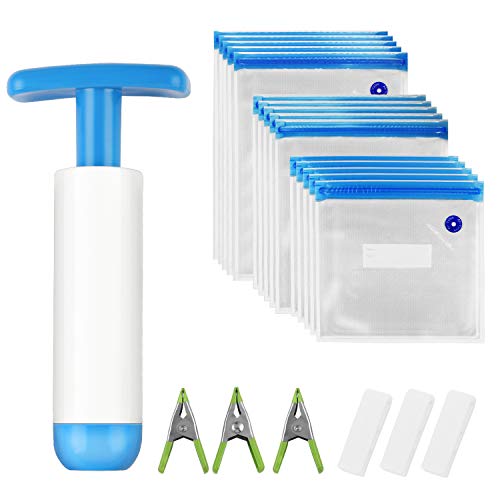 Joerid Sous Vide Bags 30 Reusable Vacuum Food Storage Bags for Anova