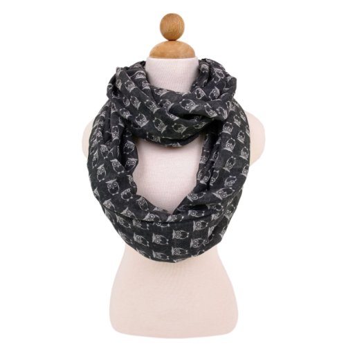 Premium Night Owl Infinity Loop Fashion Scarf2