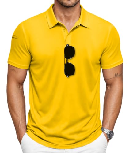 SCODI Mens Polo Shirts Short Sleeve Athletic Casual Golf Collared T-Shirt