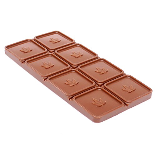 Marijuana Leaf Chocolate Bar Silicone Candy Mold Trays, 2 Pack