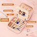 LETURE Travel Jewelry Case Small Jewelry Box Jewelry Organizer with Mirror, Unique Gifts for Women Teen Girl Mom Grandma gifts, Ring Necklace Earring Jewelry Holder Organizer Box (A)