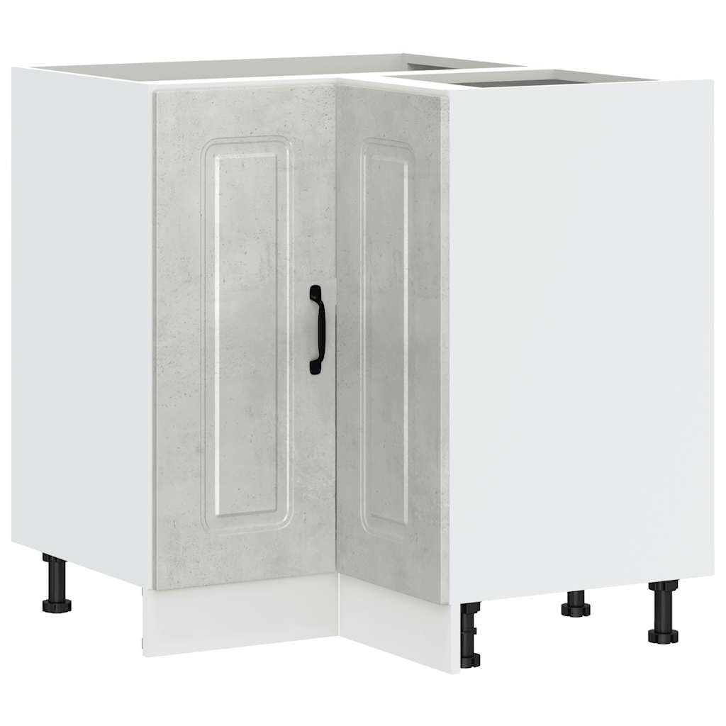 Myheimly Kitchen Cupboard, Küche Schrank, Kuechenschrank, Schrank Für Küche, Küchen Schrank, Hängeschrankm,Holzwerkstoff Küche Schrank,Betongrau,Corner Cabinet,75.5 x 75.5 x 81.5 cm