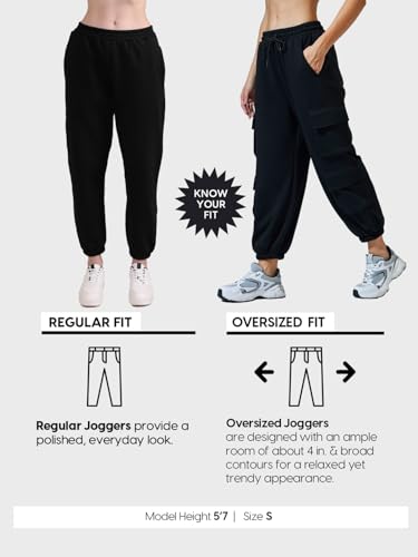 Image of Bewakoof Air 1.0 Women's Solid Oversized Plus Size Joggers