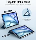 TiMOVO for iPad Air 11 Inch Case (M3/M2-2025/2024), iPad Air 5th Generation 2022/4th Gen 2020 10.9 Inch, Slim Hard Translucent Back Cover, Support Auto Wake/Sleep, Abyss Blue - Image 4