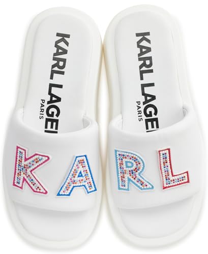 Image of KARL LAGERFELD Women's Opal Embellished Platform Sandal