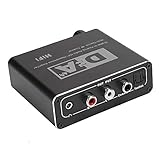 【192-KHz-Abtastfrequenz】 Bis zu 192-kHz-Abtastfrequenz: Mit dem Lautstärkeregler können Sie die Lautstärke der Audio-Buchse über die L / R + 3,5-mm-Buchse für eine einfache Verwendung einstellen. Der koaxiale Analogwandler unterstützt tatsächlich Abtastfrequenzen von 32, 44,1, 48, 96 und 192 kHz sowie einen 24-Bit-S / PDIF-Eingangsbitstrom.