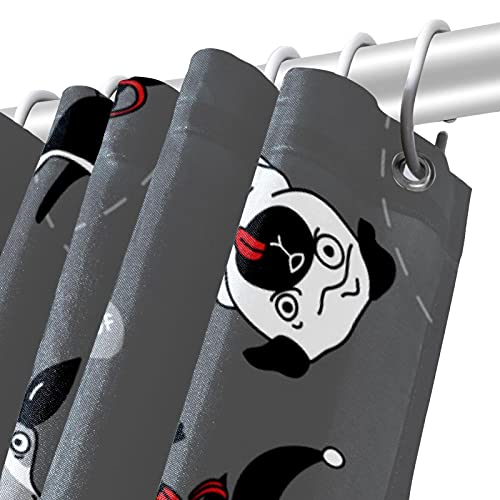 Rideau de douche imperméable imprimé teckel de Noël 182 x 183 - 6