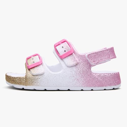 Image of EasyStar Boys and Girls Lightweight Dual-Adjustable Sandal Buckles With Hook and Loop Heel Closure