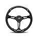 Momo GOT35BK0B Gotham 350 mm Leather Steering Wheel, Black