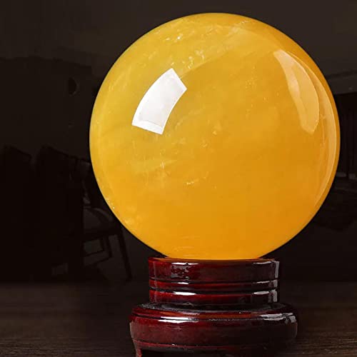 Esfera de cuarzo amatista contra el estres visual adorno de 12cm para salones apagados 5