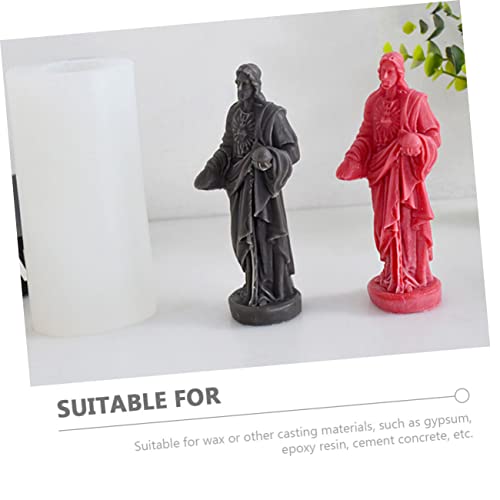 Moule silicone Jésus pour bougie religieuse artisanale durable