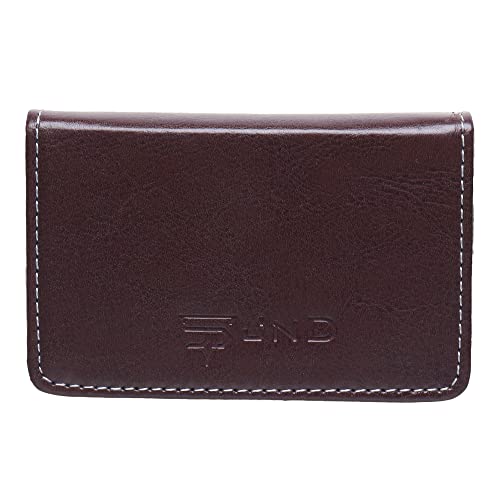 Image of JnD Notebook Card Holder Wallet - Slim, Multi-Functional, Premium Leather, RFID Blocking, Secure Closure, Compact, Durable, Stylish (Brown)
