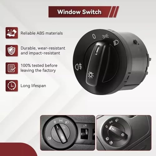 Interruptor del faro delantero 1K0941431BB para Golf VI Variant 7