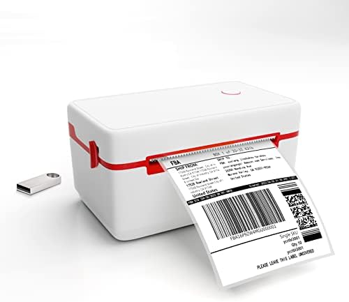 ZYWELL Shipping Label Printer, ZY909 4x6 Label Printer for Shipping Packages, USB Port, for Thermal Barcode Postage Mail FBA Label, Compatible with UPS, Small Business