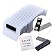 Great DIY Kit for 24 sets of Magnetic Name Badges, Including 24 Premium PVC Cards, Badge Magnets & Transparent Laser Printable Stickers - Making 24 Professional Name Tags for Office or Family Events