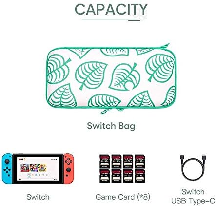 Cahot Nintendo Switch Case, Premium Material Switch Carry Case for Switch, 8 Cards, Cables, Accessories, Portable for Travel/Outdoor