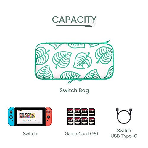 Cahot Nintendo Switch Case, Premium Material Switch Carry Case for Switch, 8 Cards, Cables, Accessories, Portable for Travel/Outdoor