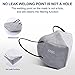 HUHETA KN95 Face Mask, 30 Pack Individually Wrapped, 5-Ply Breathable and Comfortable Safety Mask, Filter Efficiency Over 95%, Protective Cup Dust Masks Against PM2.5 (Multicolored Mask)