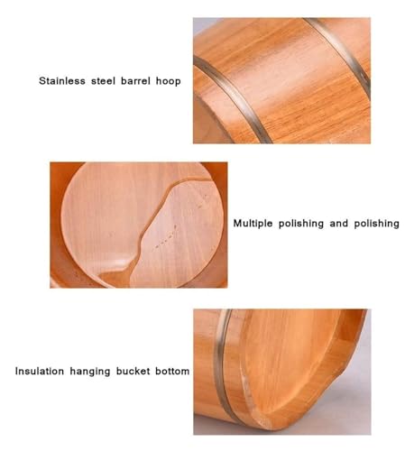 Tina de Pie de Madera Maciza para Spa y Masaje miniatura 4