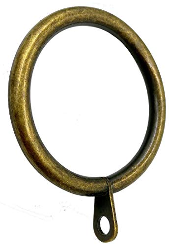 42Pcs Metal Flat Curtain Ring with Eyelet 1.5