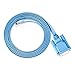 DTECH DB9 to RJ45 Console Cable Cisco Device Management Serial Adapter (6 Feet, Blue)