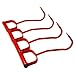 Myskuasin 11”Red Hay Hooks 47010500 - Heavy Duty Bale Mover Tool for Horses, Livestock Feeding, Durable Steel Rust-Resistant Design with Ergonomic Grip，4pack