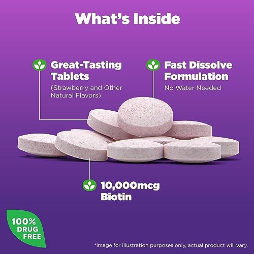 Biotina 10000mcg 60 Tabs Natrol Importado Original