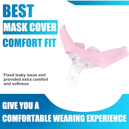 Image of Nuanchu 12 Pcs Nasal Pillow Liner for CPAP Cushion Nasal Cushion Pillow Covers Cotton Liners Skin Sleep Protector Compatible Comfort Reusable Reduce Noisy Air Leaks and Irritation (Pink,Purple)