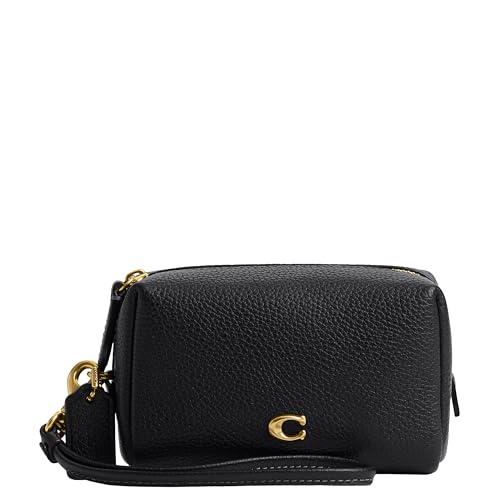 Coach Bolsa de cosméticos essencial feminina, B4/preta, tamanho único, B4/preto, tamanho nico