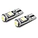 iJDMTOY 3-SMD Error Free 2825 W5W Replacement Bulbs Compatible With European Cars Parking Lights, Xenon White