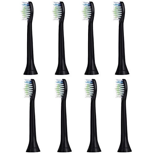 E-Cron Replacement Toothbrush Heads Compatible Brush Heads with various Snap-On Electric Toothbrushes, 8 pcs.