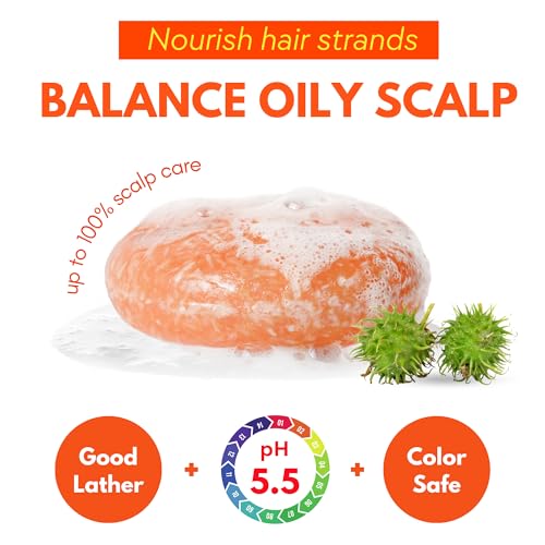 Purerootss Castor Oil Shampoo And Conditioner Bar Set 3 - Hair Growth, Regrowth, Anti Hair Loss- Natural Solid Shampoo Soap Bars Set For Women With Straight thumb #3