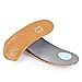 Orthotic Insoles Arch Support 3/4 Plantar Fasciitis Inserts with Metatarsal Pad Heel Cushion,Ultra Light Thin Leather for Flat feet Semi-Rigid Foot Arch,Walking（37-38）