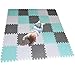 MQIAOHAM Actividades Alfombrillas Bebes colchoneta Foam Goma Infantil Juegos niños para Piezas Suelo Blanco-Verde-Gris CDW101108112G301025