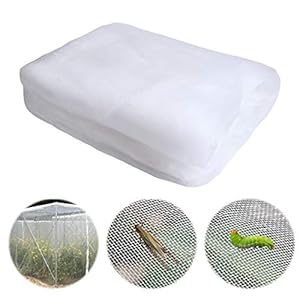 Yangfei 1 Stuks Insectenbeschermingsnet, groentennet, transparant gaas, tuin, insectennet, groeitunnel fijn gaas voor planten, groente, fruitgewassen (6 x 2,5 m)