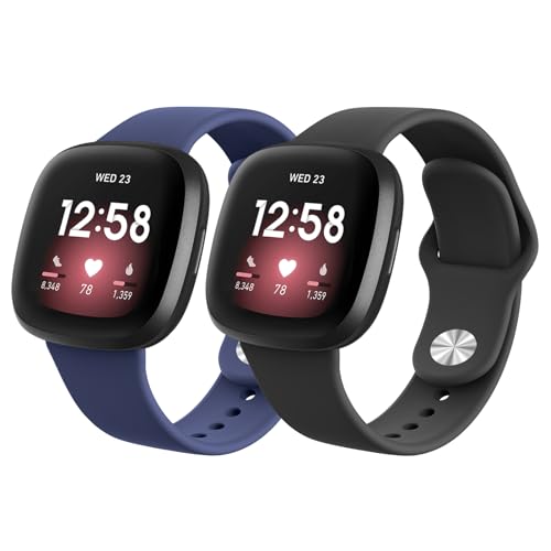 [2�p�b�N]�X�|�[�c�o���hfor Fitbit Versa 3/4/Sense �o���h ����&�j���p�\�t�g�V���R�������\�������X�g