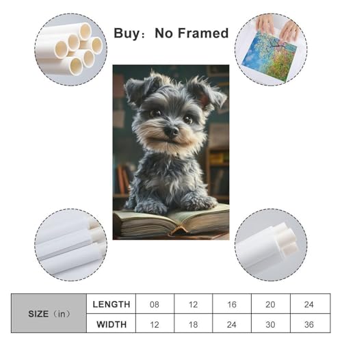 Cuadros decorativos de Schnauzer para dar vida y calidez a tu dormitorio 2