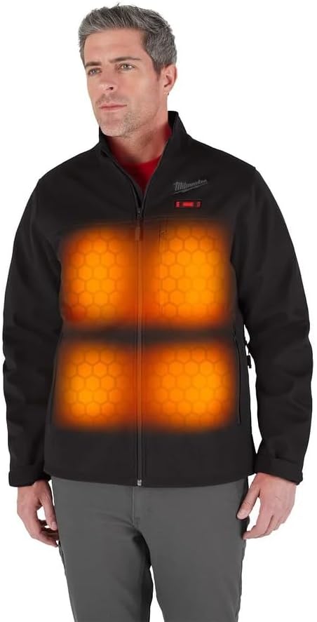 Milwaukee M12 Heated Jacket Kit - Battery and Charger Included (2XL, Black)