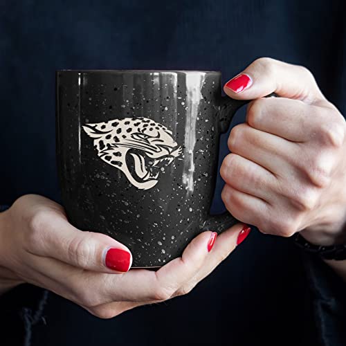 Image of Rico Industries NFL Football 16 oz Team Color Laser Engraved Speckled Ceramic Coffee Mug