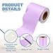 PATIKIL 2 Rolls Bulletin Board Borders, 65.6ft Light Purple Border for Bulletin Board with Clear Sticky Dots Scalloped Trim for Office Party Classroom Decorations