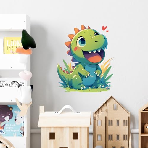 Vinilo decorativo dinosaurio feliz para pared miniatura 1