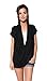Free to Live Women's Lightweight Short Sleeve Criss Cross Pullover Nursing Top Black