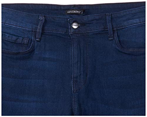 Image of GO COLORS Women Mid Rise Premium Straight Jeans